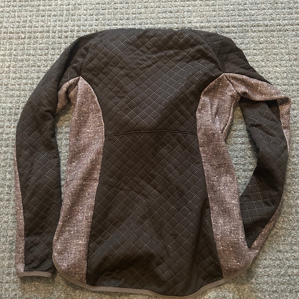 Black and grey North Face Hoodie